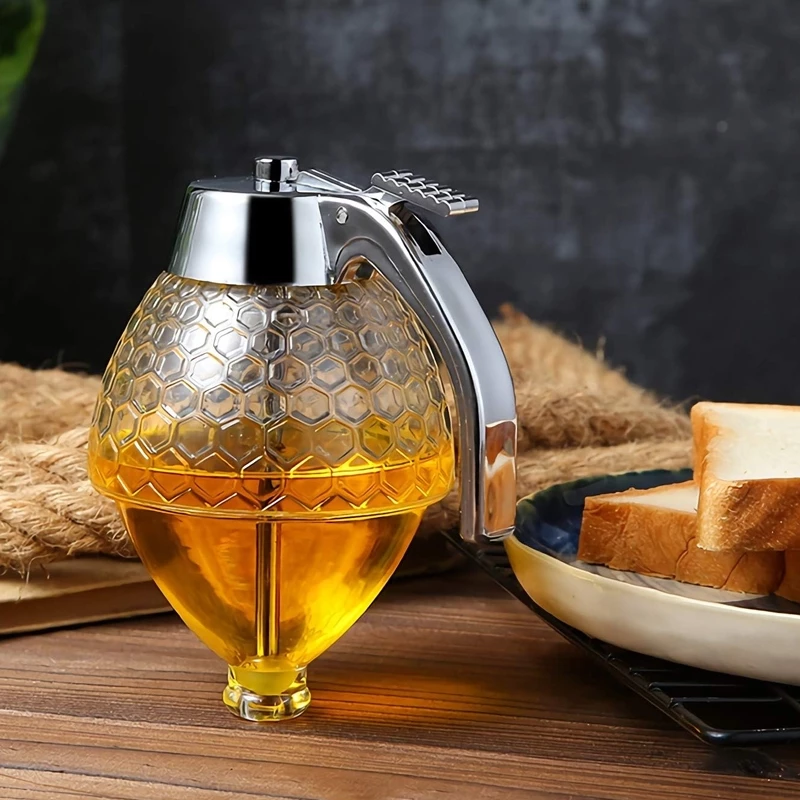 Honey & Syrup Dispenser 200 ml: Leak-proof, Clean Pour, Effortless