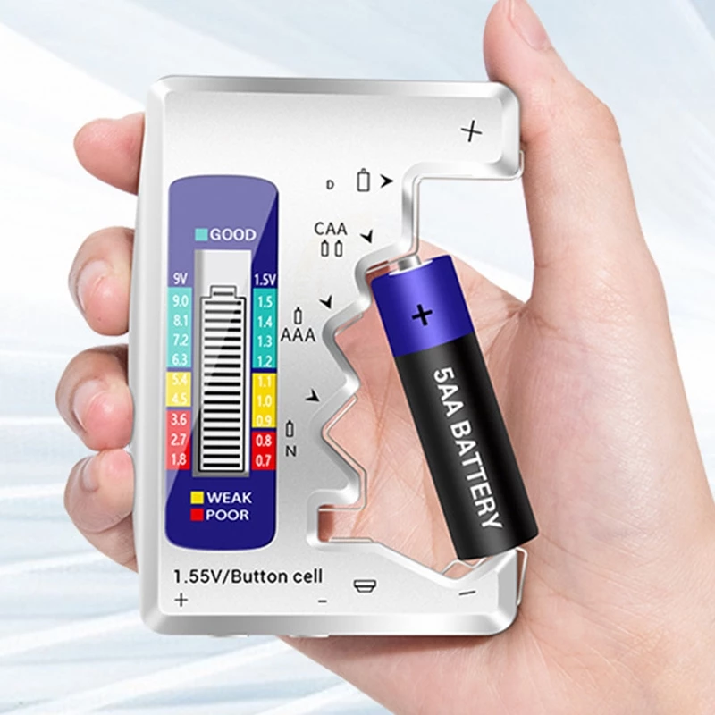 Multifunctional Battery Checker: Easy Operation, Instant Reading with LCD Display