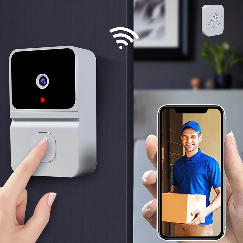 Enhanced Security: Wireless Doorbell with Night Vision Camera & Clear Audio