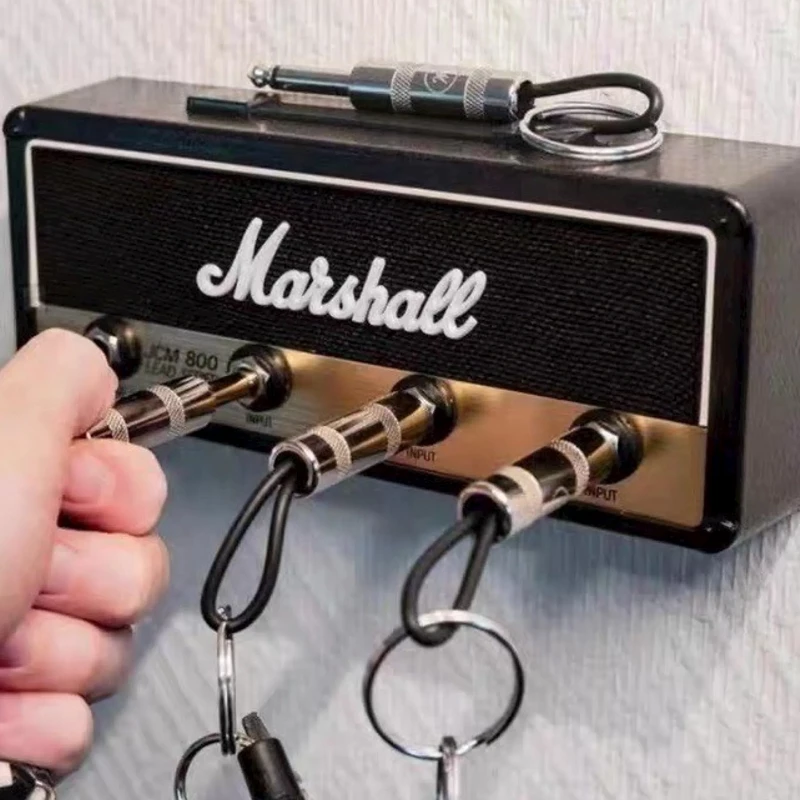 Guitar Plug Wall Mount Key Holder Set: Rock Your Keys!