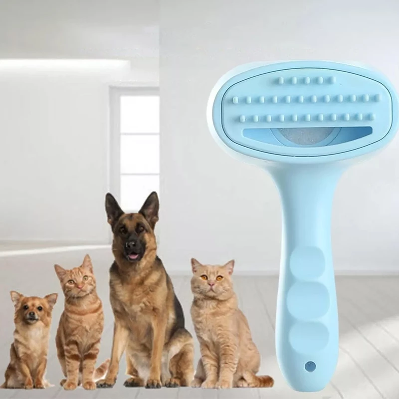 Say Goodbye to Pet Hair Woes with our Rechargeable Grooming Brush!