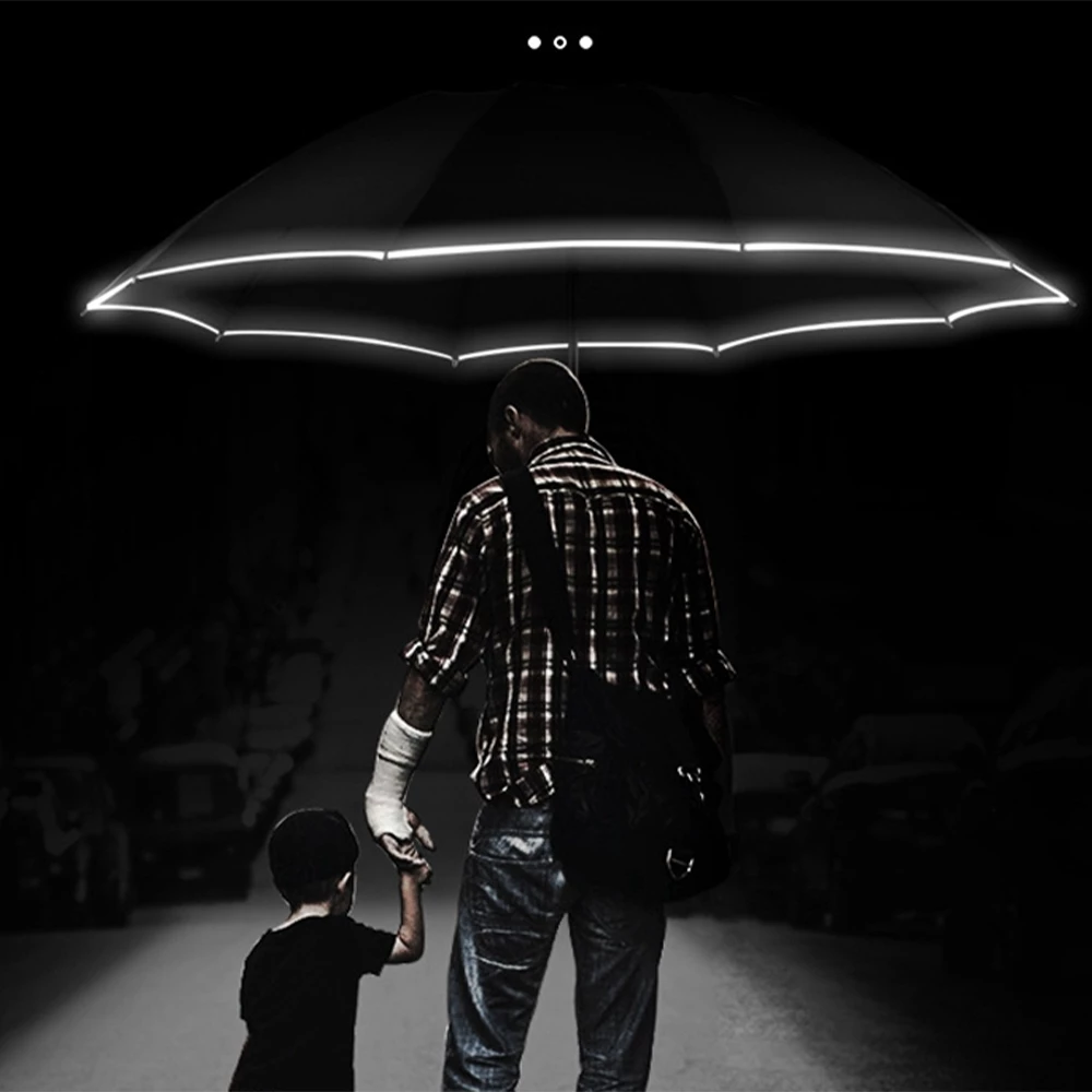 Innovative Reverse Folding UV Umbrella with LED Flashlight: Stay Dry Anywhere