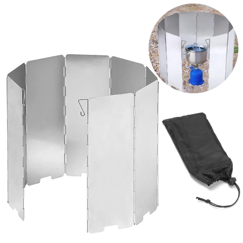 Ultimate Foldable Camping Stove Windshield - Defy Elements Easily!