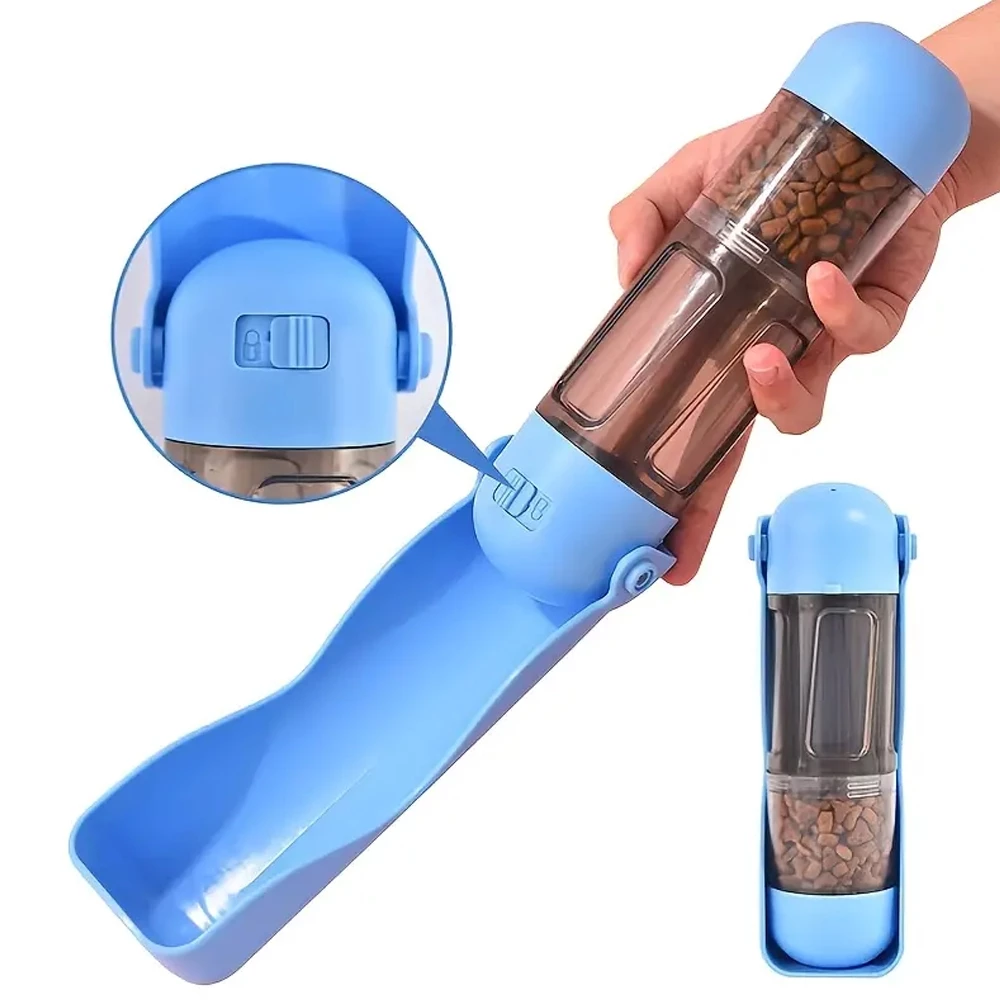 Treat Feeder & Poop Cleanup 2-in-1：Hydrate Your Pet On-the-Go