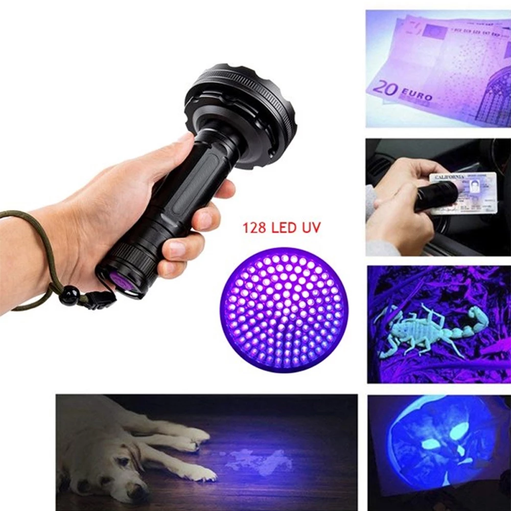 Discover More with our Battery-Operated 128 UV LED Flashlight