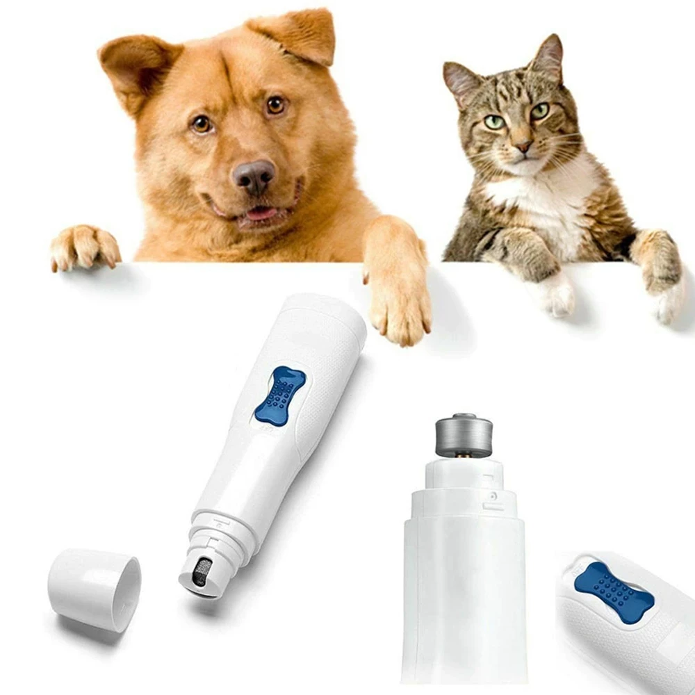 Gentle Pet Nail Care: Battery-Operated Grinder for Dogs & Cats