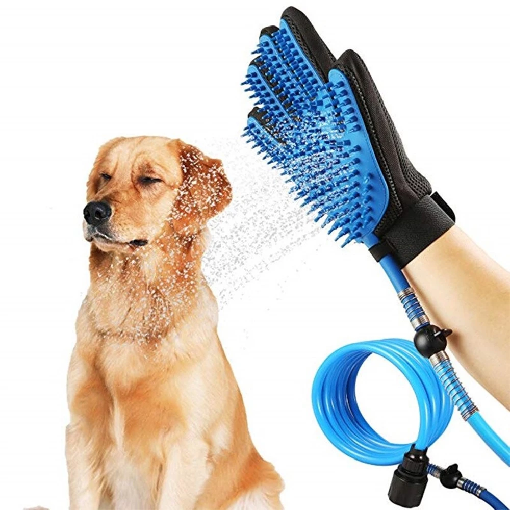 3-in-1 Sprayer, Massage Glove & Hair Remover: Ultimate Pet Care!