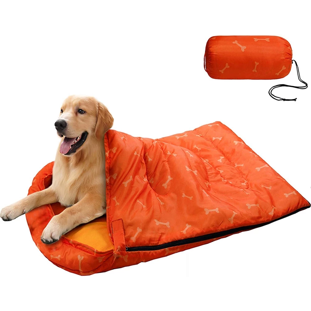 Portable & Plush Pet Sleeping Bag for Outdoor Adventures: Cozy Haven!