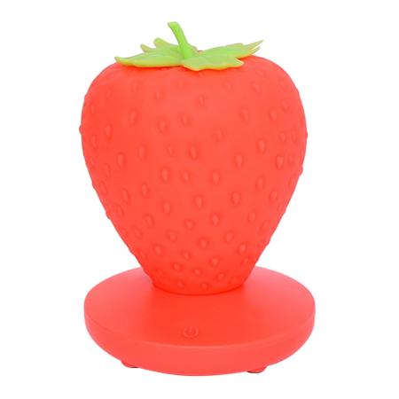 Adorable Strawberry Night Light - Soothing USB Rechargeable Lamp for Kids