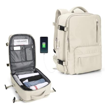 Large Waterproof Backpack with USB Charging Port