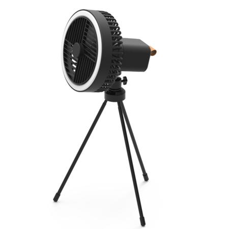 USB Rechargeable Tripod Desk Fan & LED Night Light