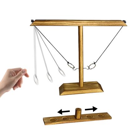 Exciting Wooden Ring Toss Game for Kids and Adults at Gatherings
