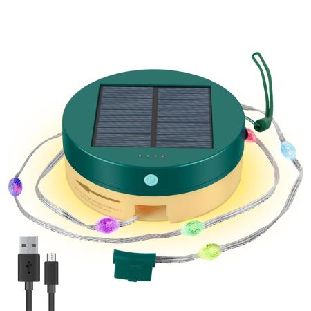 Illuminate Adventures: Dual-Powered LED String Light for Outdoor Camping